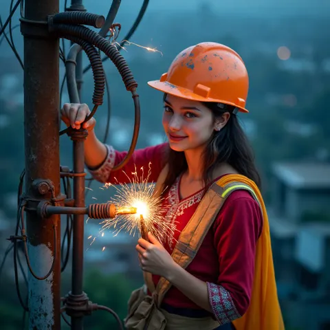 Kehidupan sehari-hari seorang teknisi listrik keturunan India