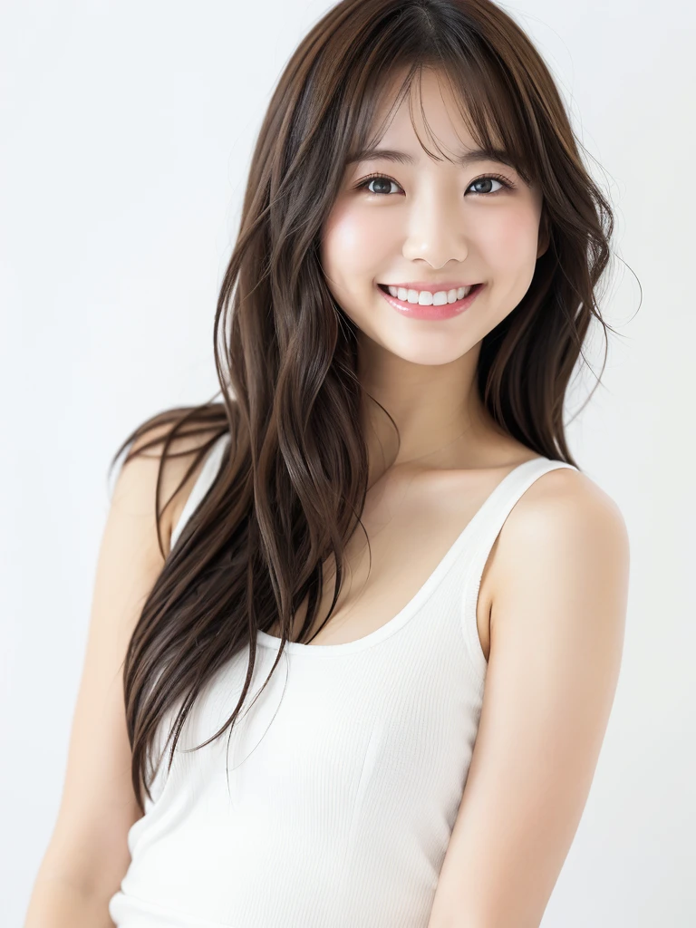 (High reality photograph, high resolusion), Skinny Japanese lady, 30 years old, cute face, detailed face, detailed eyes, various hair style, skinny figure, correct body anatomy, ((looking straight ahead)), facing the camera directly, single photo, a photo captured the best moment expressing the beauty and brains, ((with simple background))