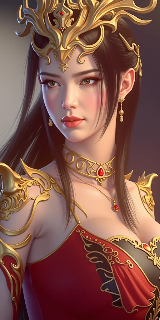 8k,exotic attractive woman,so beautiful(Like the real thing),Black and red national costume,Beautiful expression,smile,masterpiece,Photorealistic RAW photos of the highest quality。Bright colors,Rich colors, Backlight, Cinema Lighting, Film Grain, to be born, 50mm lens, Nikon D850,Ultra-Realistic Skin,Fantasy art,Character Art,Ultra-high resolution,Realistic scale skins,Perfect hand shape,View your viewers,smile,Beautiful expression,close,Muscular and slim body,compensate,sexy,Dynamic pose,close,Accentuate your cleavage,whole body,Sunburned skin,Tropical Beauty,