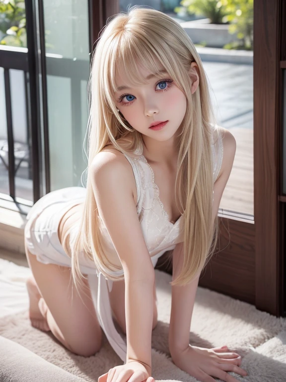 Beautiful sexy young ((10-year-old teen)) girl with small breasts, colorful hair, ((sorceress white and black outfit)), ((silver eyes)), sorcerer, ((open lingerie)), topless, showing small breasts, exposing genitals. (realistic), (high quality), (photograph), (detailed). (flat chest), (smallest breasts), (shaven pubes),crazy, ((naked)), ((showing breasts)), ((touching genitals))
