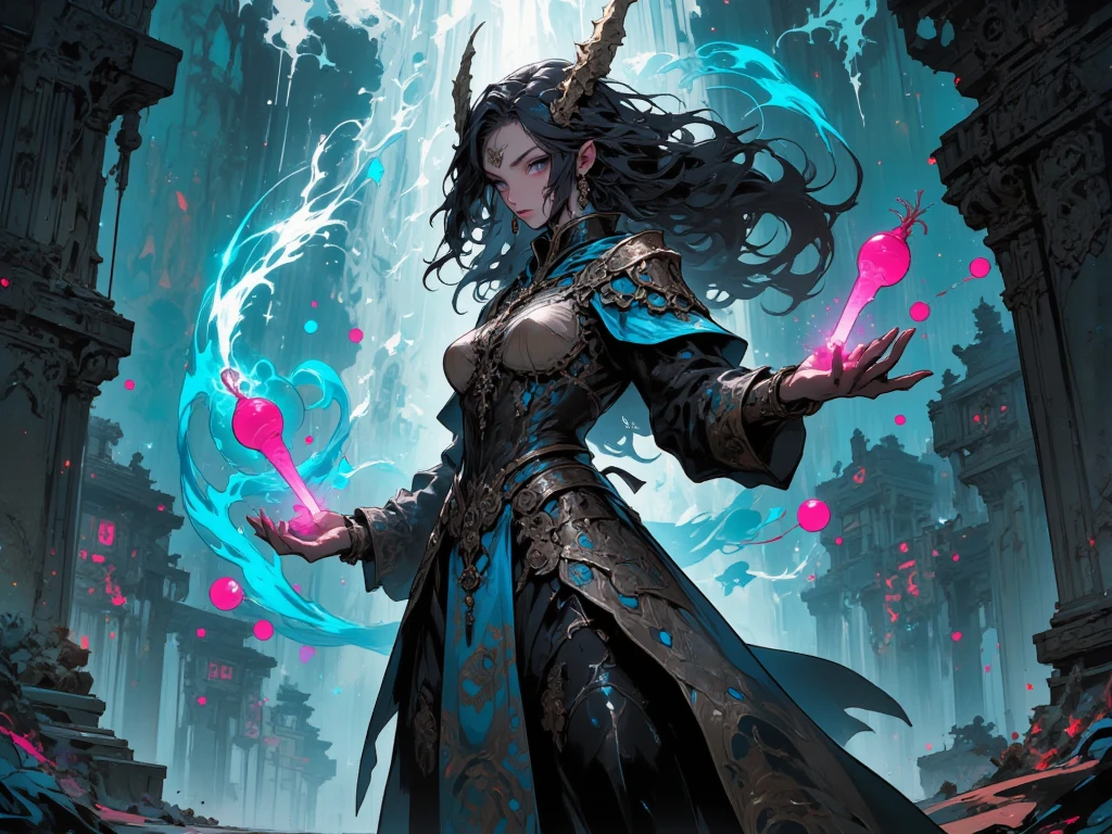 fantasy art, gothic art, (masterpiece:1.5), full body best details, highly detailed, best quality, Glowing Purple, highres, full body portrait of a vampire, elf (Masterpiece, best quality: 1.6), ultra feminine, wizard, (intricate details, Masterpiece, best quality: 1.5) with a long curvy hair, light color hair, blue eyes, (fantasy art, Masterpiece, best quality), ((beautiful delicate face)), Ultra Detailed Face (intricate details, fantasy art, Masterpiece, best quality: 1.5), [[vampiric fangs 1.5]] (red cloak: 1.3) , flowing cloak (intricate details, fantasy art, Masterpiece, best quality: 1.3), wearing an intricate black dress (intricate details, fantasy art, Masterpiece, best quality: 1.5), high heeled boots, urban background (intense details, beat details), fantasy, at night light, natural ,moon light, clouds, gothic atmosphere, soft light, dynamic light, [[anatomically correct]], high details, best quality, 8k, [ultra detailed], masterpiece, best quality, (extremely detailed), dynamic angle