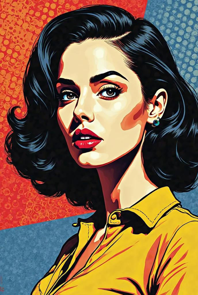 Exact, Wikihow, highlighted, delineated, a pop art painting, comic, a Eva Green