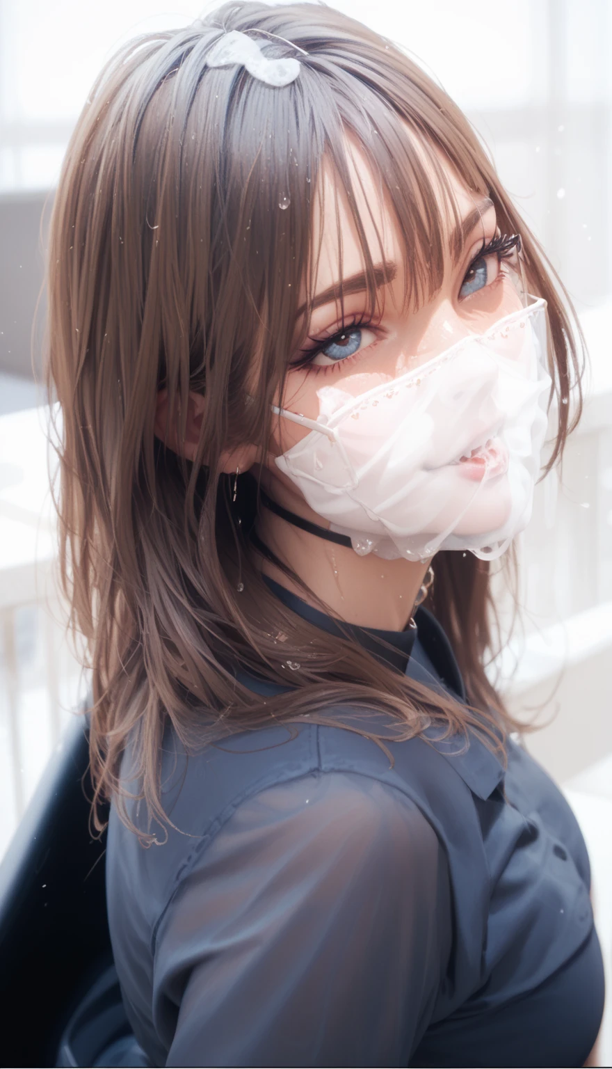 AI Beautiful Cabin Attendant、Real Beauty、Face masks