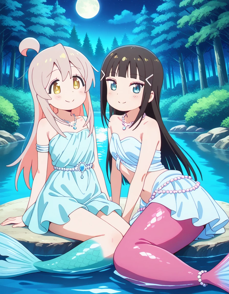 2位Very漂亮的瑞典18 歲漂亮的女孩、 white blond hair、 （（ Sexy and gorgeous transparent underwear and panties））、(Colorful transparent underwear and panties) 、Very、 shiny skin、 white skinned、 a smile、 beautiful bangs、 long and straight、 2位絲般美麗的white blond hair女郎、 shiny hair、 Extra long, super straight and flowing hair、 Eyeliner、 a small face、 Extra large firm breasts、 crystal clear ocean blue eyes、 shining with beautiful light、 Earrings, pendants, headwear and bracelets hanging from the ears、beautiful and smart girl、 Playing in the water at the outdoor beach and taking a full body photo of two people、 Looking to the future