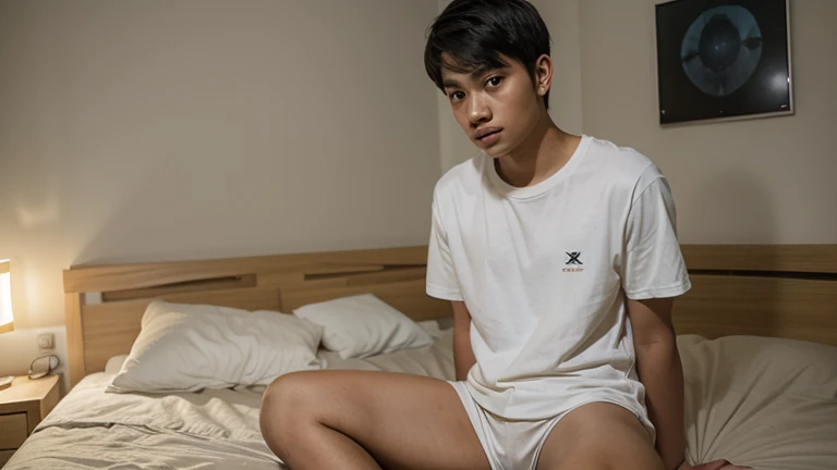 หนุ่มหล่อ,คนไทย,วัยรุ่น,ผอม,ใส่กางเกงในสีฟ้า,Change the background of a handsome cyberpunk guy., reallstic face, 8k, ultra realistic