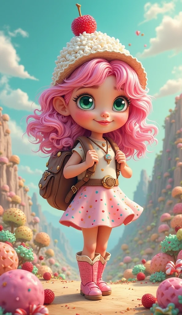 18-year-old girl cartoon drawing, big eyes, long curly hair, beautiful facial features, Tang costume, bare legs, white skin, crisp chest half exposed, holding a flower umbrella, rainy days, highest quality
