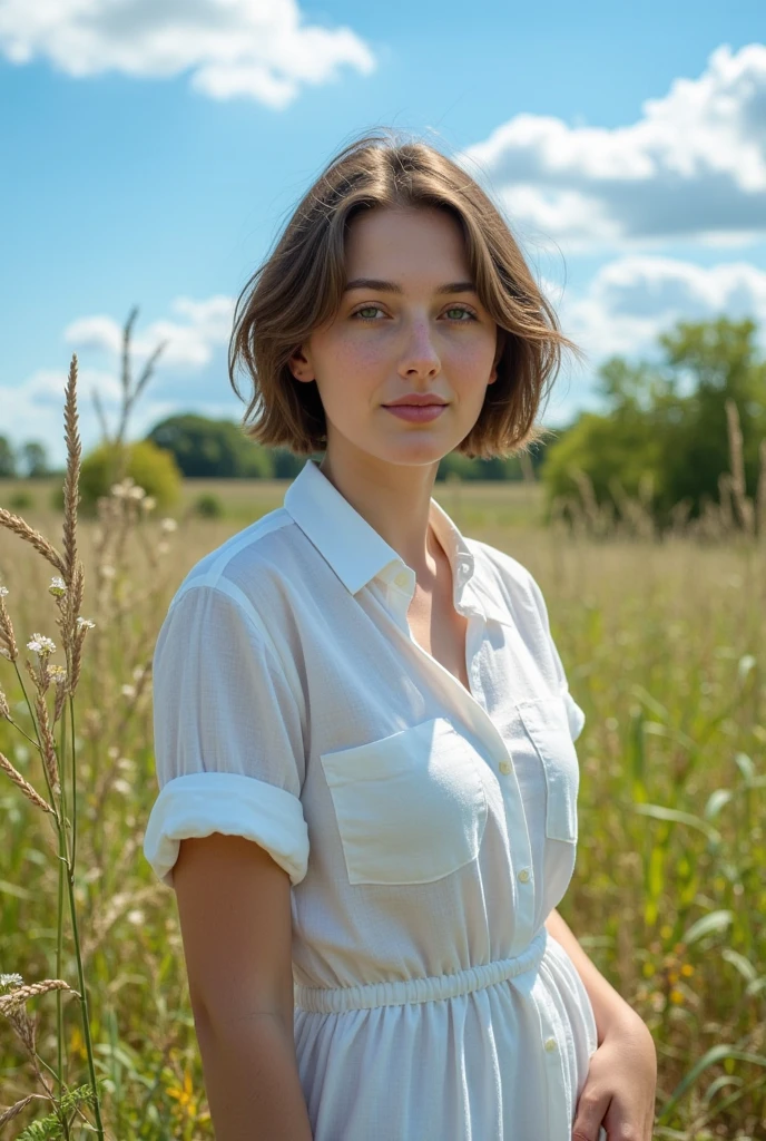 cinematic photo RAW candid cinema, (((ohwx woman))) portrait in a field, 16mm, ((remarkable color)), (ultra realistic) <lora:emilia_dh128_lora_v2:1> . 35mm photograph, film, bokeh, professional, 4k, highly detailed