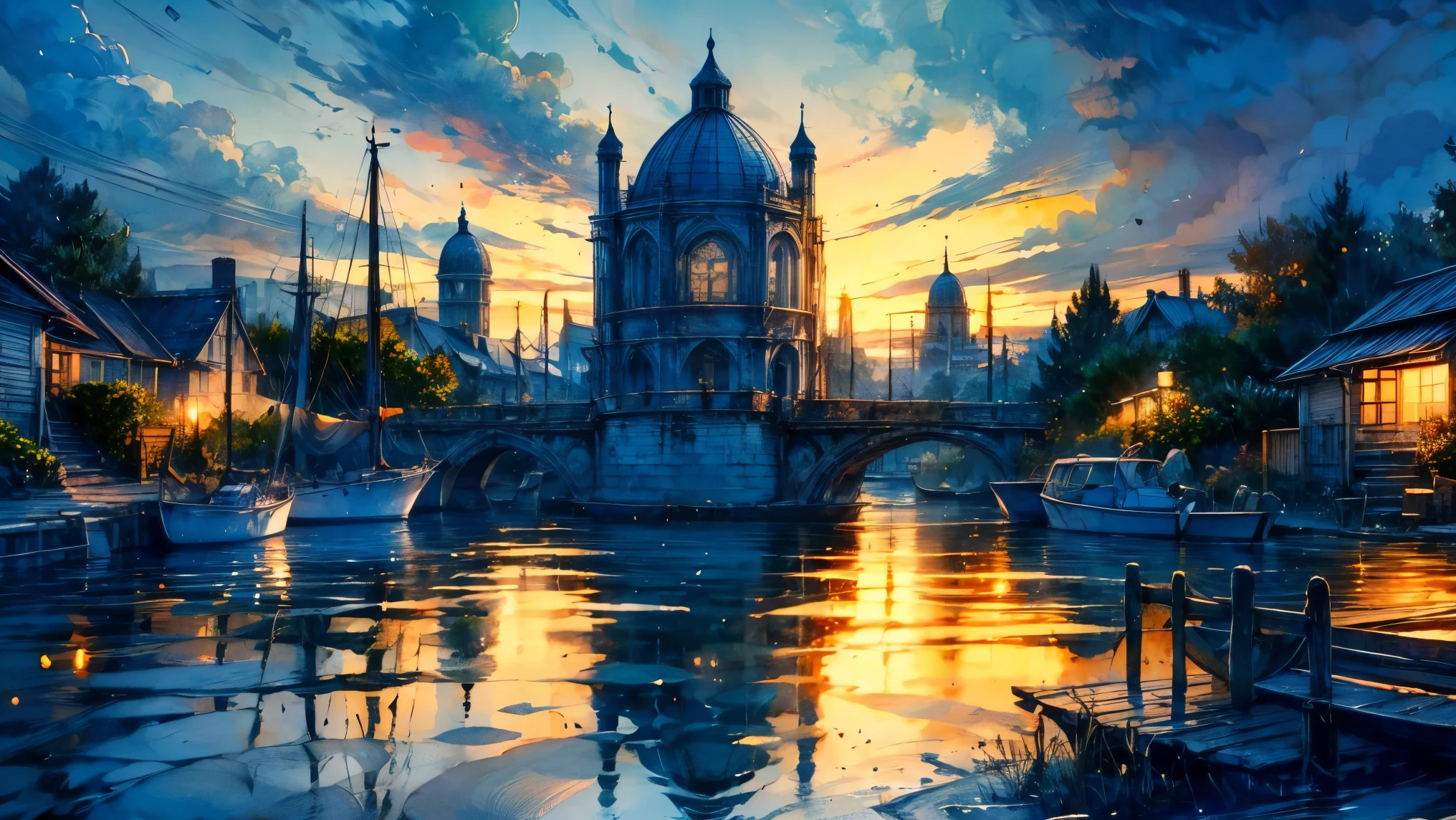 masterpiece, top quality, Water reflection