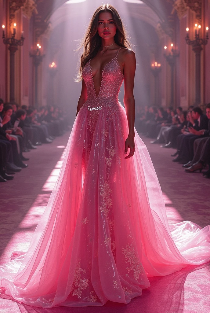 Mulher elegante, bem vestida, roupas caras e modernas, na moda, fundo da imagem cinza