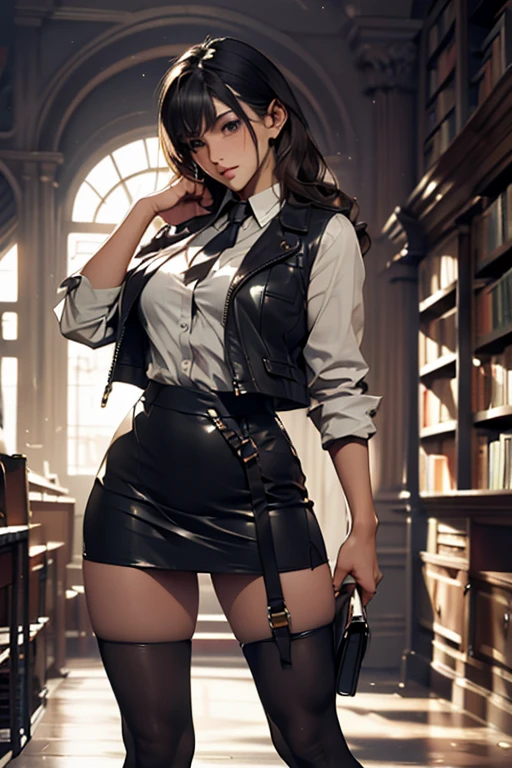 Christmas, (short skirt), (pantyhouse: 1.4), (Tifa Lockhard), (Noir: 1.6),highly Detailed, extremely Detailed, Photorealistic, high Detail, wallpaper reward, victory is super realistic, ultra Detailed, high definition, crisp quality, ultra realistis. RAW photo, hiquality, Detail, virtual photographer, photo mode, elegant, high Detail, Digital Painting, Concept art, HDR, .CGI,Futuristic room