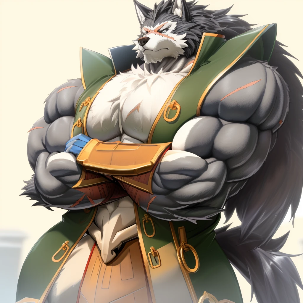 solo, detailed anime, half-length portrait, forest background, ,
belugadamiens, male, feline, clothed, tank top, jeans, huge muscles, <lora:belugadamiens:1>