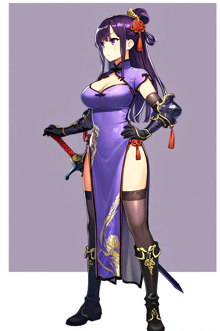 Anime character with folding fan in her hand, dark witch full body pose, produced with anime painter studio, eye-catching detailed art style, human:: witch, drawn in anime painter studio, full body fairy, full body closeup, full pose, full body detail, full body portrait of shorts! , Kusart Kents, Highly Detailed Characters, (8k, RAW photo, best quality, masterpiece:1.2), European feel, medieval, ((character concept art), Full body concept, Still life, Fine detail, center of screen, still life only, ((simple background)), white background,