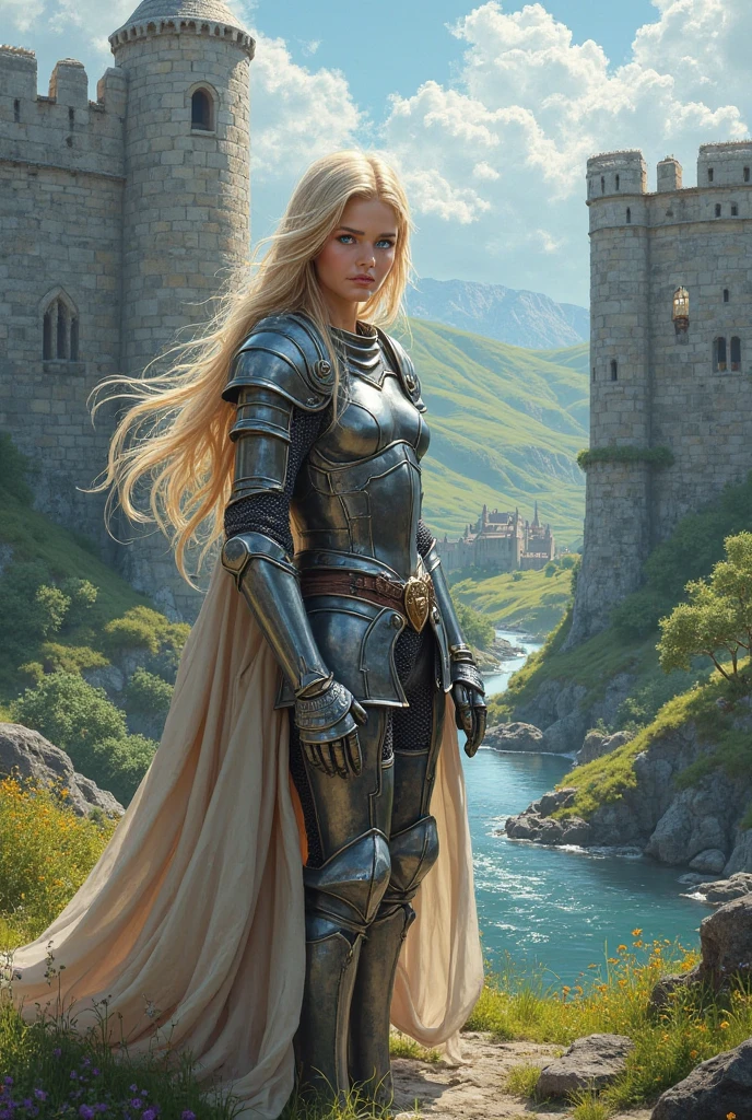 ((cartoon)), oil painting, female medieval (knight:1.2), (nsfw), sexy hot, Deus Vult, (((crusader)))
waving from the castle bridge, ((burning castle on background)), sage, (mountain of skulls), sunset
long fluffy curly white hair,
smile, beautiful face, (detailed skin, skin texture), ((muscle)), spikes on armor, templars cross,
gloomy color, darc color, ultrarealistic, best quality, extremely detailed, huge breasts, eyelashes, professional majestic oil painting by Ed Blinkey, Atey Ghailan, Studio Ghibli, by Jeremy Mann, Greg Manchess, Antonio Moro, trending on ArtStation, trending on CGSociety, George Bain, Betty Churcher, Almada Negreiros, Andreas Franke, Marsden Hartley