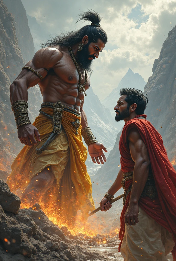 Lord Hanuman helping a guy in gym whose name is Sayan