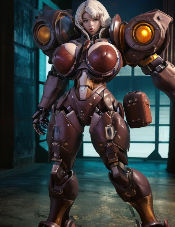 (NSWF:1.7), (REALISTIC SEXDOLL:1.5), (super detailed face), ((BIG BUTTOCKS, WET HUGE BREASTS:1.5)), (CLEAVAGE TOP:1.5), (MUSCLE ABS FEMALE:1.4), (MECHA GUARD ARM:1.4), ((WEAR RED OVERWATCH MECHANICAL ARMOR CROPTOP, BLACK MECHANICAL SKINTIGHT SUIT PANTS, MECHA GUARD ARMOR LEGS, HIGH HEELS:1.5)), (MUSCULAR BODY:1.3), (GLOSSY SKIN:0.8), (SEXY LONG LEGS, FULL BODY:1.1), (LOOKING AT VIEWER:1.3), (female focus:0.886), (WALKING DOWN HALLWAY OF FUTURISTIC SPACE STATION:1), (BRIGHT LIGHT WHITE_ROOM:1.3), SUPER TEXTURE, UNREAL ENGINE RENDER, PHYSICALLY-BASED RENDERING, ULTRA HIGHT DEFINITION, 16K, 1080P.