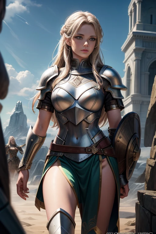 Asgard,Valkyrie,Lady Knight,anatomy correct,epic fantasy digital art,tmasterpiece,8K,high definition resolution,Detailed detail drawing,high qulity,, Epic composition,