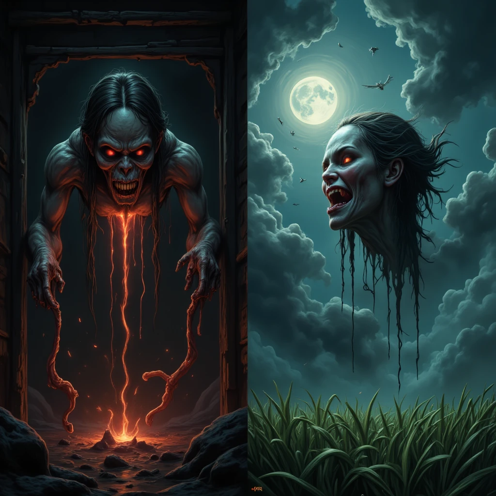 portrait of the most beautiful form of chaos, elegant, a brutalist designed, vivid colours, romanticism, by apterus, (apterus creepy anatomy:1.3), ((ahegao)), rolling_eyes, ((head down)), an evil girl bathing in a pool of blood, sharp teeth, maniacal laughter, ((decay and spooky)), atmospheric, trending on artstation. 8 k masterpiece, ((symmetry)), death, decay, vengeful japanese ghost, spooky dark village