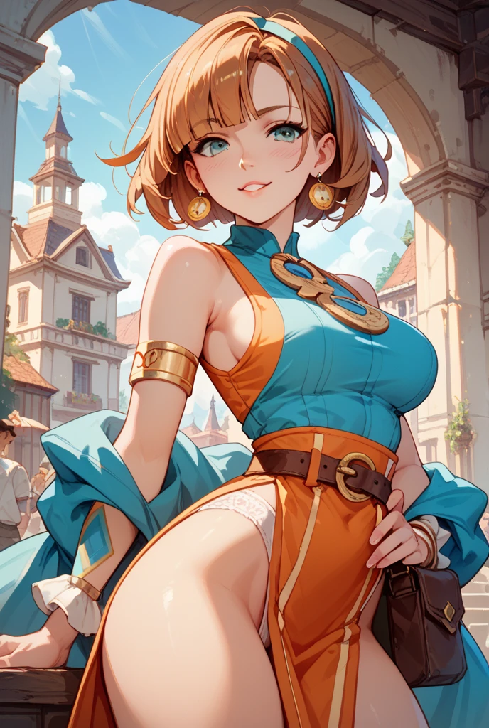 clivagem, seios, 1girl, clivagem, fantasia, vivid colorful hair, fisiculturista, Gargantilha, bounty hunter outfit, Fundo bokeh, pele clara com tons frescos, lua, subject for emphasis, seios, soft lighting, rosto perfeito, Olhos detalhados, button nose, galaxy, space, Scifi, gelo, neve, Reflexo da lente, dramatic lighting, dramatic colors, master part, Cosplay, Realistic, (crowd:1.1)