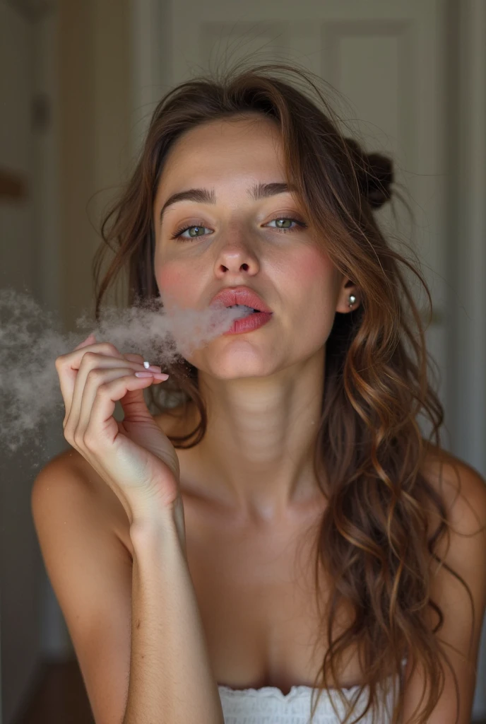 Photo of a girl giving blowjob