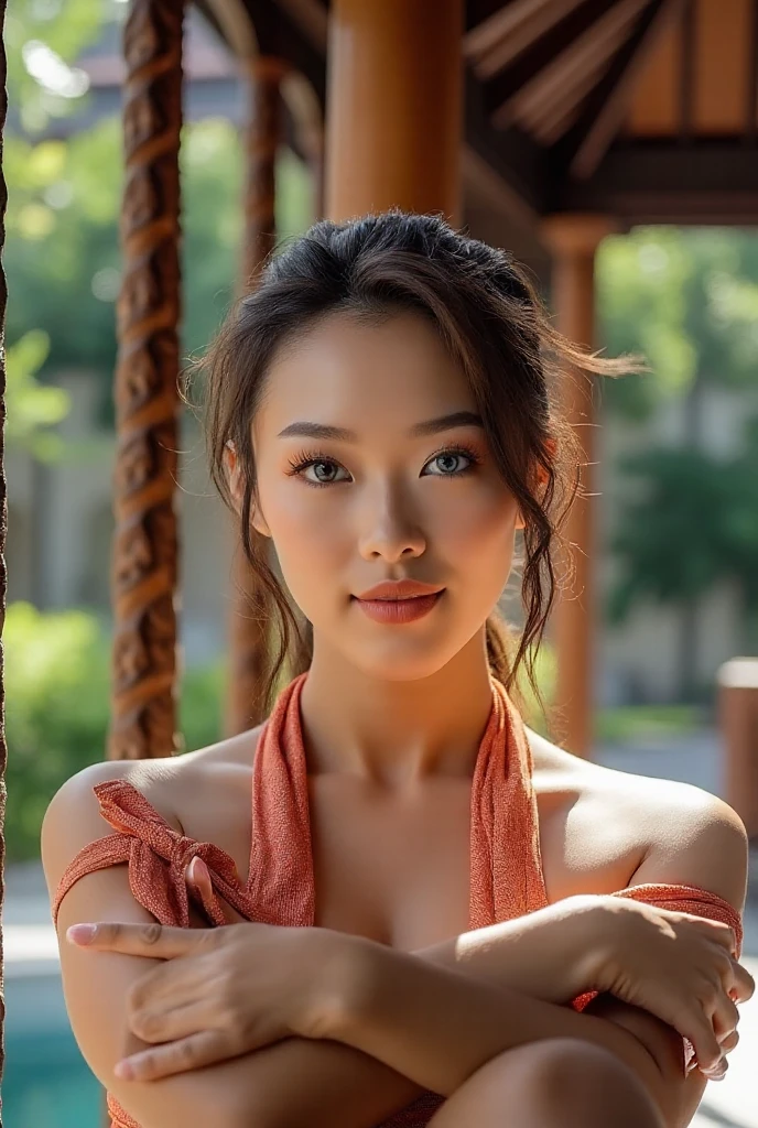 Fashion model 20 years old [[[[closeup cleavage]]]], [[[[boobgasm]]]], [[[[coll]]]], [[[[bshoulders]]]], perfect  eyes, Perfect iris，Perfect lips，perfect teeth，Perfect skin，Long face，slender nose，tall nose bridge，Soft front light，hdr，Movie girl，Simple hairstyle，light make-up，Casual，（pastel colour：1.2）