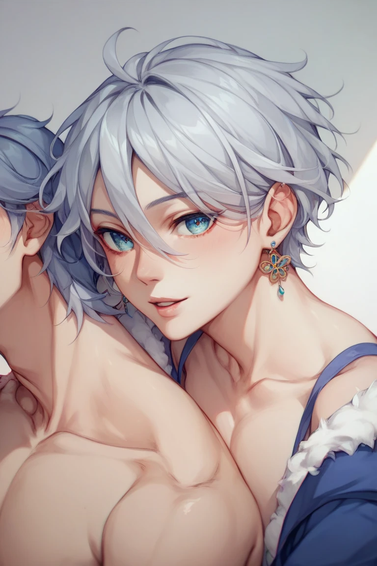 best quality, 32k, RAW photo, incredibly absurdres, extremely detailed, delicate texture, two women, kissing on the cheek, smiling shyly, cute, beautiful, (medium messy wavy hair) and (short pixie cut), background ‘pastel color, motion-blur, action-lines, professional lighting, watercolor art drawing:1.4)