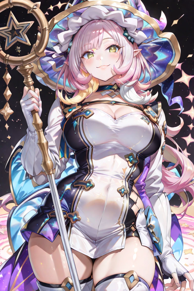 high quality,Delicate facial features,Delicate hair,(( big breasts:1.2)), silver long hair,Delicate eyes,Girl's eye details,Long eyelashes,gem-like eyes, background library, wearing glasses, wearing paladin armor, cleavages