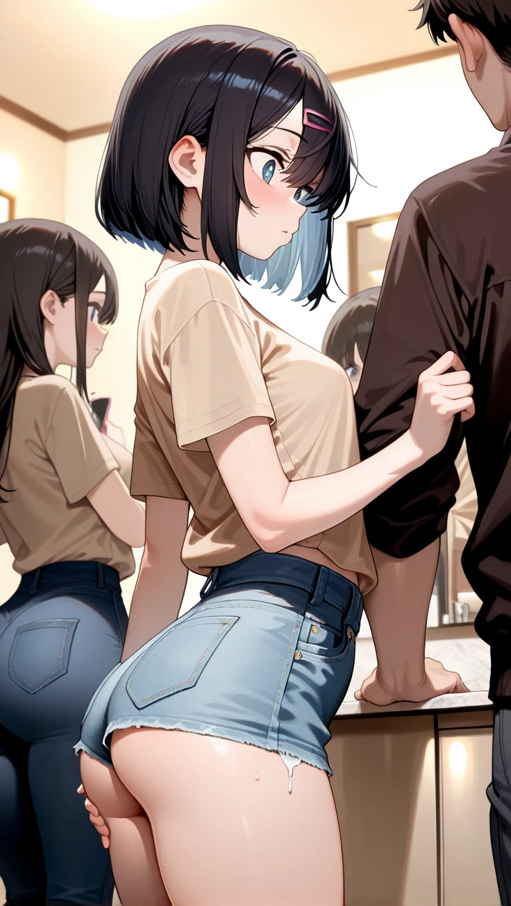 XenTAI-pos, th3t4styl3, clear, stylistic_anime_western_fusion_style, concept_art, clear_high_quality_illustration, comic_book_page, dynamic_comic_panels, BREAK, (((tr2nsf0rmati0n, gradual_transformation, gender_transformation, incremental_changes, detailed_transformation_sequence, full_body))), BREAK, (((tr2nsf0rmati0n, feminization, male_to_female, gender_transformation_sequence, 1man_transforming_into_1girl_gradually))), BREAK, ((breast_expansion, curve_enhancement, ass_expansion)), small_breasts, medium_breasts, large_breasts, straight_hips, boyish_hips, wide_hips, slim_figure, athletic_figure, perfect_hourglass_figure, voluptuous, nude, looking_down_at_own_body, dripping_wet_pussy, grabbing_own_breast, (((laying_on_back_on_a_bed, ))), BREAK, score_9_up, score_8_up, score_7_up, full_boy_shot, source_cartoon, rating_explicit, innocent_looking_slave_girl, bedroom_setting, intricate_details_naturalism, hyperdetailed, hyper_realistic, realistic_skin, shiny_smooth_skin, hyper_aesthetic, gradual_transformation_sequence, tr2nsf0rmati0n, wearing_a_magic_ankle_shackle, barefoot, wearing_a_leather_neck_collar, high_impact_score, source_comic, rating_mature, stylized_shading, bold_outlines, vibrant_colors, precise_outlines, rich_colors, <lora:AnimeLineArtPony:1.6>, <lora:gravs-transformation-1.3.0-release:0.2>,<lora:Gender Swap_alpha1.0_rank4_noxattn_last:3>