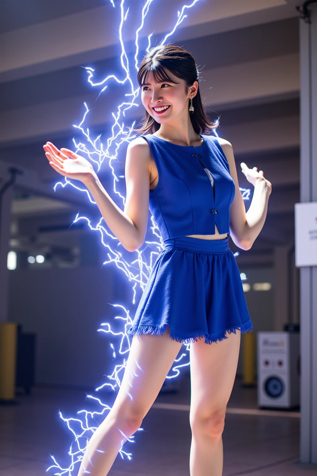 1girl, solo, light blue eyes, brown hair, casts frost magic with the left hand, and fire magic with the right hand, (blood volume: 1), running in the universe, full body, (official set: 1.5), dullyarts, dust background details, eyes Details, ore disease lesion\(Tomorrow's Ark\), (realism: 1.4), official art, unreal 8k wallpaper, ultra-detailed, beautiful and aesthetic, masterpiece, best quality, (dynamic angle: 1.4), (floating colorful sparks :1.2), elegant, bright colors, romanticism, medium chest