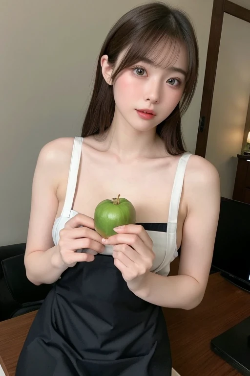 araffe asian woman in a pink bikini holding a pink apple, sakimichan, korean girl, a human-like juicy peach, japanese goddess, y 2 k cutecore clowncore, shikamimi, cutecore, asian girl, barbie doll in panties and bra, sexy girl, beautiful asian girl, sakimi chan, 2 2 years old blackpink jennie blackpink Lisa
