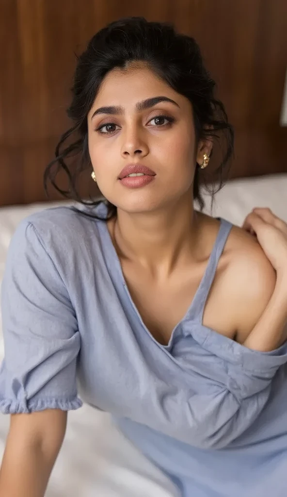 masterpiece, Best Quality, Photorealistic, Ultra-detailed, finedetail, hight resolution, 8k Wallpapers, 1 beautiful woman, face of actress pooja hegde, pink shalwar qameez, At night, light brown messy hair, Perfect dynamic composition, Beautiful detailed eyes