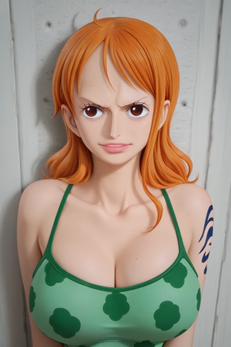 (((nami))) ((de one piece)) (((enormes tetas)))  8k,((cuerpo completo))(((Amazing tits)))caliente, hermosa,((Hornie)), (((una chica))) 8k, hiperrealista todo como un motor irreal trazado de rayos render ((estilo humano hiperealista)),(((Empty dark background))). hiperrealista todo como un motor irreal trazado de rayos render estilo humano realista ,(((Empty dark background)))., Suavemente iluminado, Intimo exquisito detalle, foco nítido, intrincadamente detallado, rewarded photography, small-catchlight, bajo contraste, alta nitidez, facial-symmetry, profundidad de campo, cinematic background, Renderizado del motor irreal, Imagen central, dream-like, Suavemente iluminado, intimo, imagen de cuerpo completo ,cuerpo completo,((tetona)),((piernas torneadas)) perfect ass ecchi