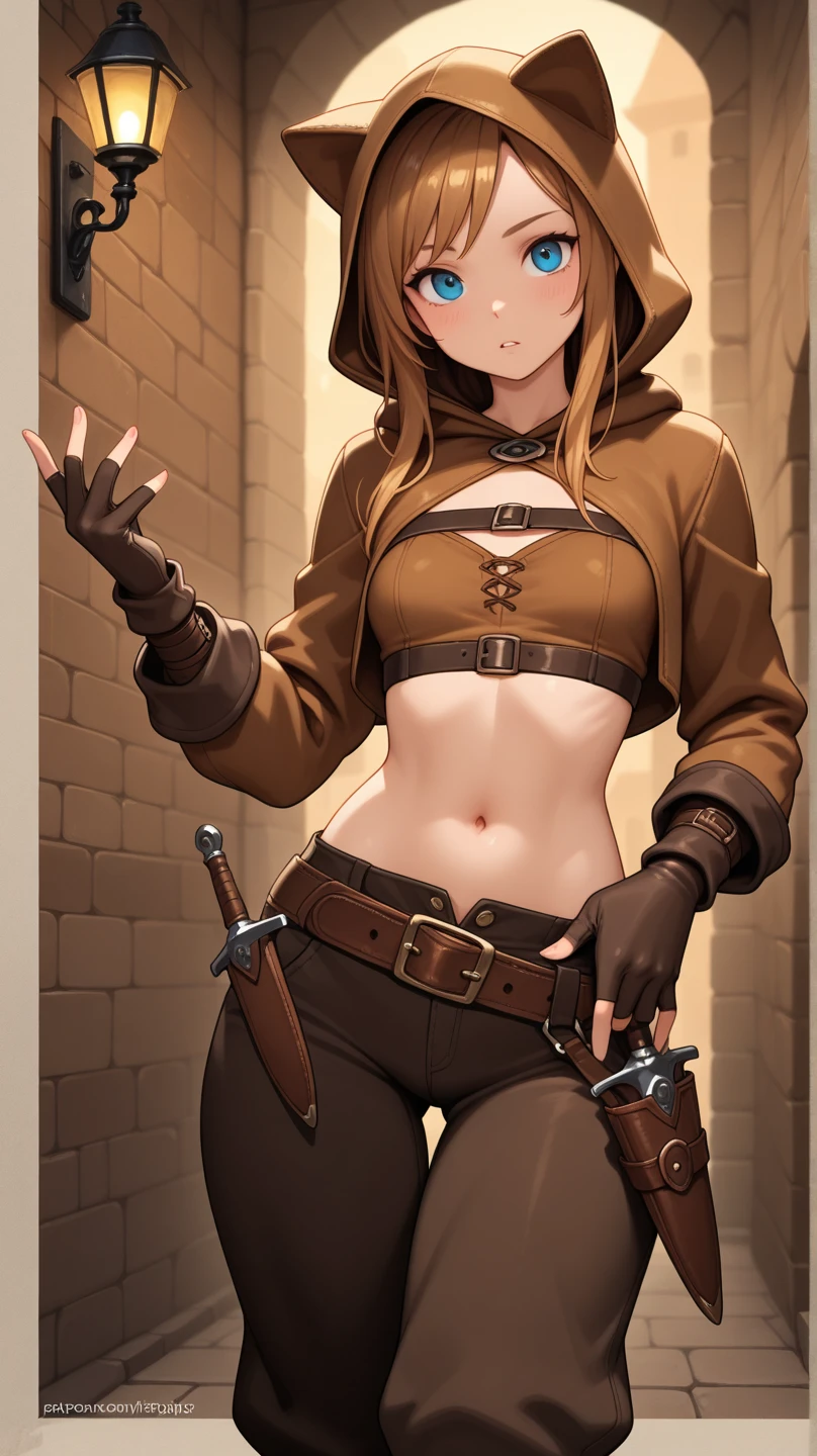 masterpiece, highest quality,alone,western drama,Caracar Desert,Cowgirl,Redhead,Braid,(Brown hot pants:1.6),Gunman,Skin Belt,High Boots,Have,With a smile,Wink,Cute and sly,Stars and Stripes Bikini,Cowboy hat,Attractive thighs,Brown Skin,Hunchback,((arms_behind_return)),((Feet together)), ((bondage)),((bondage)),