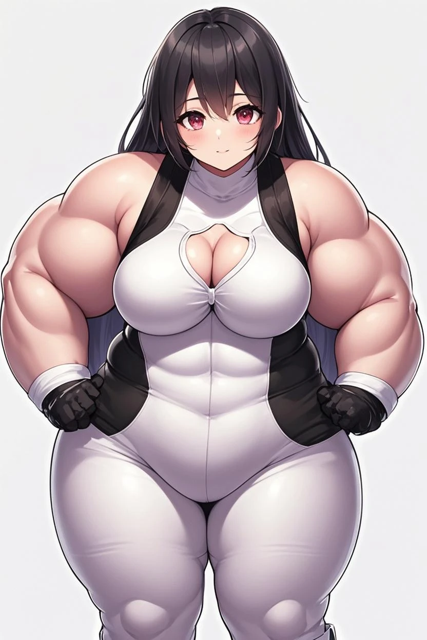 a cartoon picture of a woman with long hair and a combat glove, rin tohsaka, glamorous tifa lockheart, biomechanical oppai, tifa, fullbody commission for, oppai proportions, seductive tifa lockhart portrait, tifa lockheart, tifa lockhart, commission for high res, shalltear from overlord, cel shaded!!!, rin tohsaka, leotard, shadaloo doll, huge breasts, oppai, biomechanical oppai, oppai proportions, platform heels, thicc, muscle girl