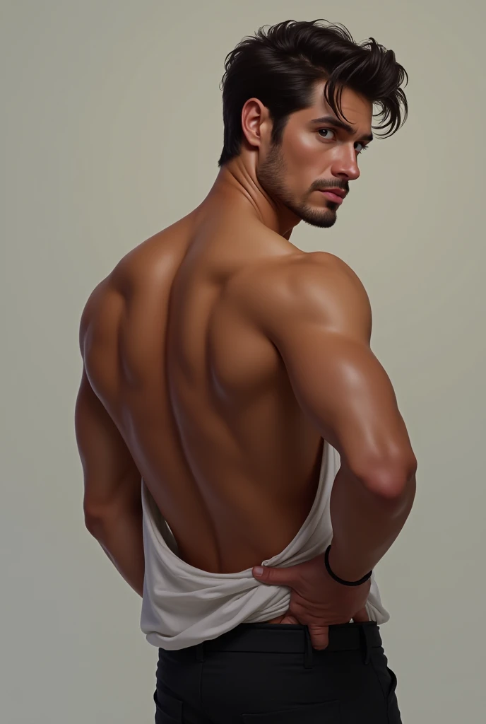 Man with erection