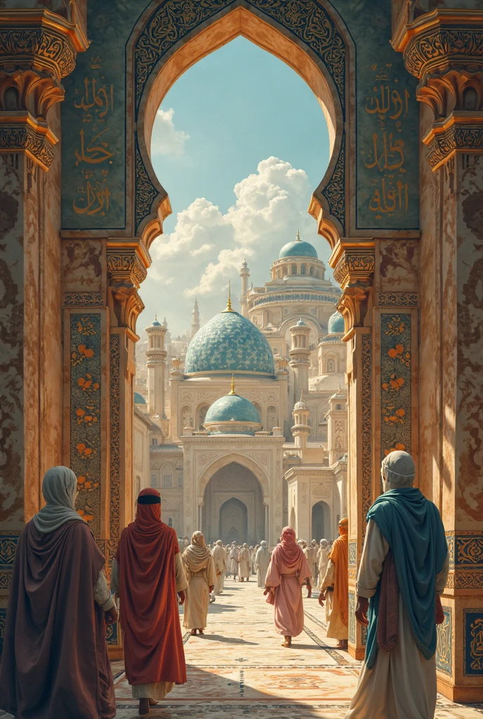 Create an image of a youtube vedio thumbnail about saudi Arabias islamic jhistory

