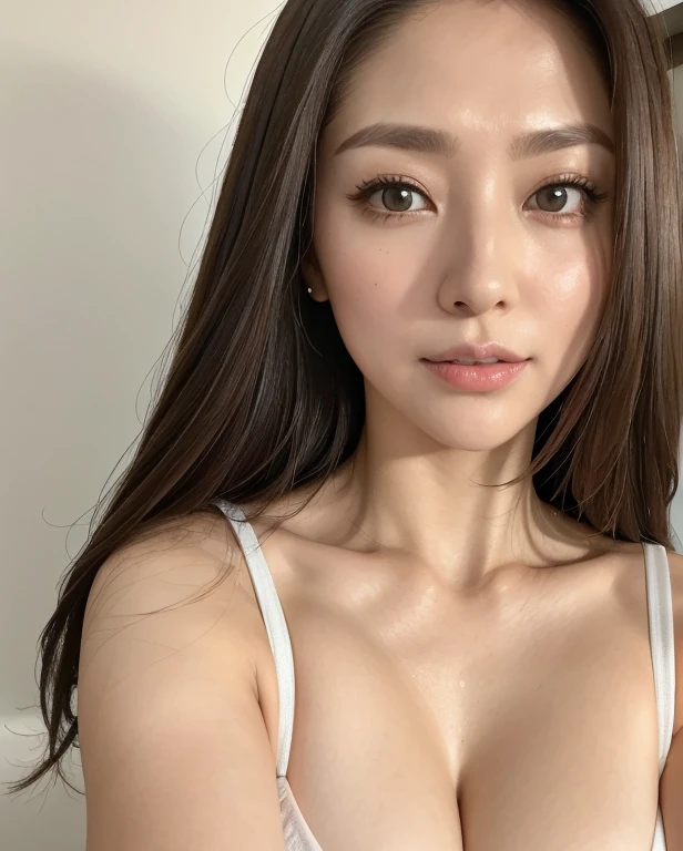 (Best quality, 8k, 32k, Masterpiece, UHD:1.2),Photo of Pretty Japanese woman, 1girl, (large breasts), (tall female), (abs), (lips), (medium-short dark brown hair), double eyelid, wet skin, thong, realistic ray light, beach
