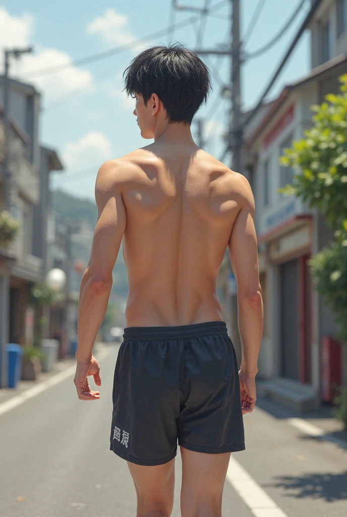 Photo Quality、A lot of cute handsome men、Mash Hair、Japanese male, 、Completely naked、Full nudity、erection、Huge penis、Highest quality、Realistic、beautiful、Running in the schoolyard、完全Completely naked、Back view、Full nudity