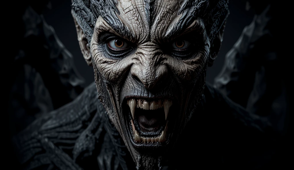 award winning studio photo portrait human reptile, (close up:1.4), 3/4, metal gothic armor, detailed skin, detailed eyes, sharp focus, angry, horror