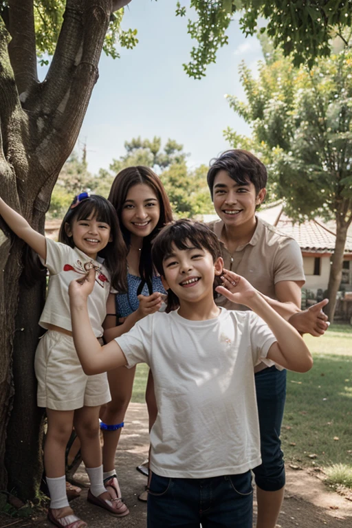 Family with all Members and Protected from Mosquito