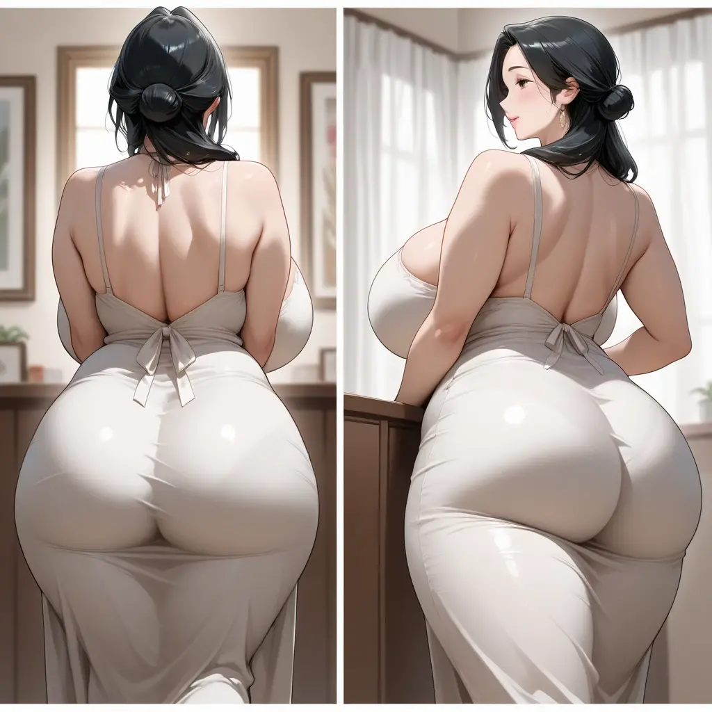 Araf in black lingerie and black bra, Chic, thick body, oppai proportions, realistic shaded perfect body, hyperrealistic full figure, powerful and huge, Photorealistic perfect body, beautiful thick female, thick thigths, heavy detailed, Thick, she has a jiggly fat round belly, thicc build, Insanely inflated hips, Voluptuous body, curvy body, Tifa Lockhart, Naughty anime style, plus size model, Scruffy body,Erotic cartoon style body, Married woman's big ass,Eros of a married woman, Married woman style, Married woman atmosphere