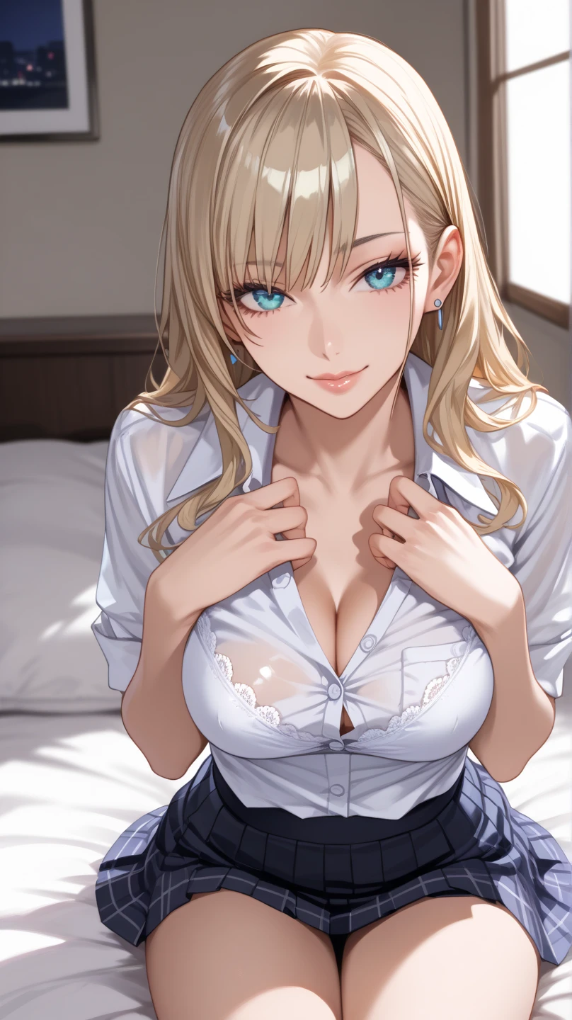 (best quality, highres, realistic), portrait, Elegant mature woman, blue eyes, blonde, big breast, high resolution cg 8k, beautiful cg, soft light