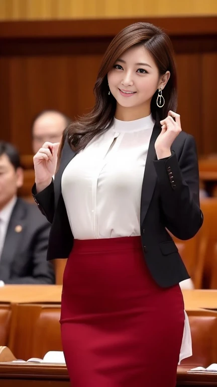 (One Woman),(Japanese),(Short Hair),(45 years old),(whole body:1.5),(front:1.5),(Spread your legs:1.5),(cabincrew),(stewardess)(Are standing),(Fitted flight attendant uniforms:1.5),(smile:1.5),(Beautiful Eyes:1.3),(Very detailedな顔:1.5),((Very detailedな女性の手の描画:1.5)),((Beautiful Skin:1,5)),(Delicate skin depiction:1.5),(Functional:1.2),(Big Breasts:1.2),BREAK((In Airplane:1.1)),(((Blur the background:1.5))),(Written boundary depth:1.5),BREAK(((masterpiece:1.5),(highest quality:1.5),(Very detailed:1.5),(High resolution:1.5),(Realistic:1.5),(Photorealistic:1.5))),8k,wallpaper