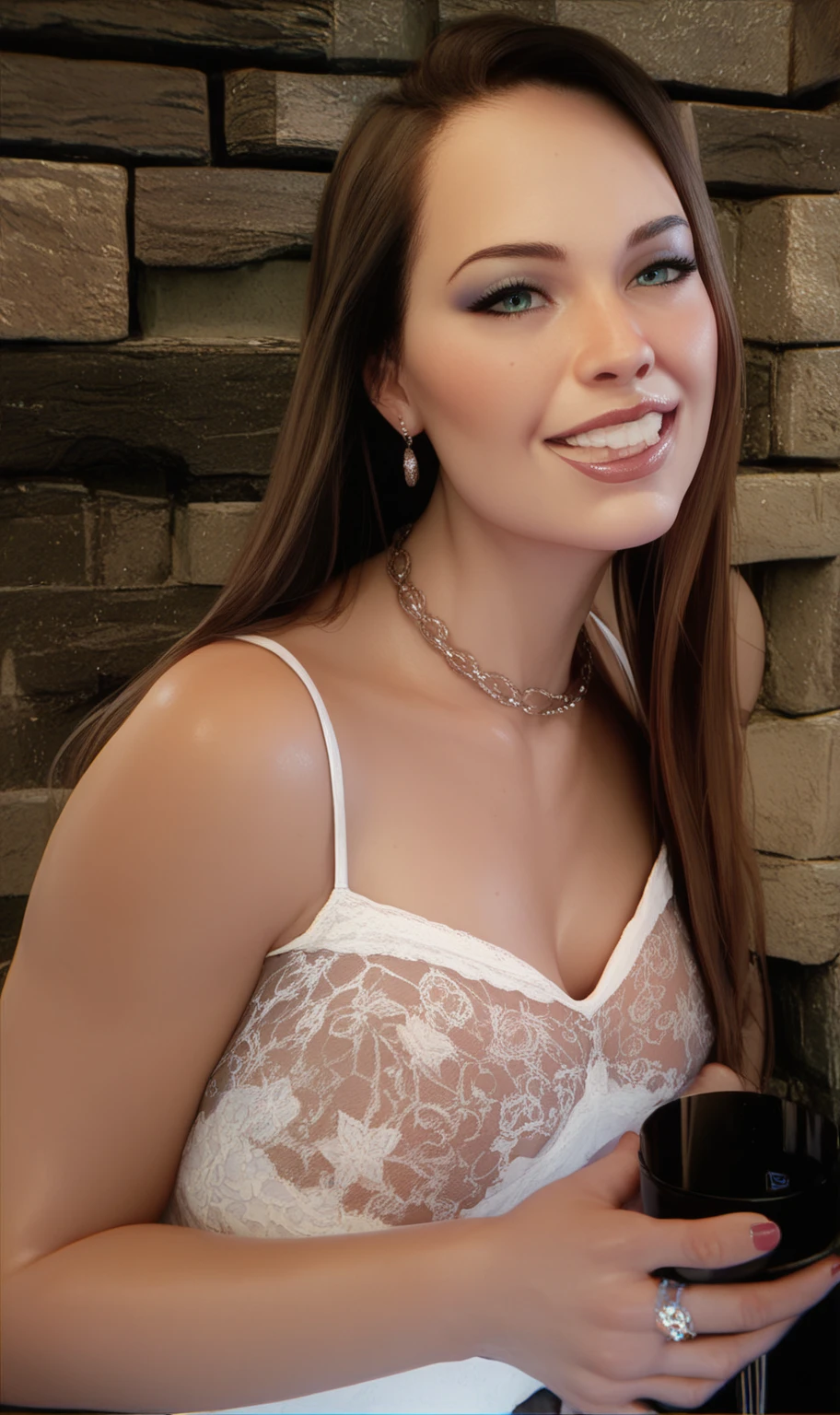 best quality, masterpiece, photorealistic, high resolution, solo, 1 girl, NSFW, realistic and detailed skin,standing, look at viewer, ponytail,20-year-old, (nipples come out of bra:1.2),breasts covered by dress, (pussy come out of panties:1.4), (sun glasses with thick frame:1.4),slender body shape、((legs spread)), sexy lips,(sexy colorful lace short dress:1.4),smile,wedding dress