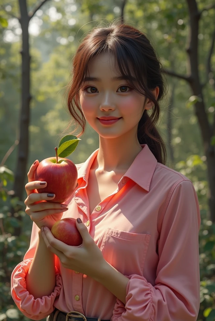 ((masterpiece:1.3,concept art,best quality)),very cute appealing anthropomorphic apple,looking at the viewer,big grin,happy,fruit,berry,droplets,macro,sunlight,fantasy art,dynamic composition,dramatic lighting,epic realistic,award winning illustration