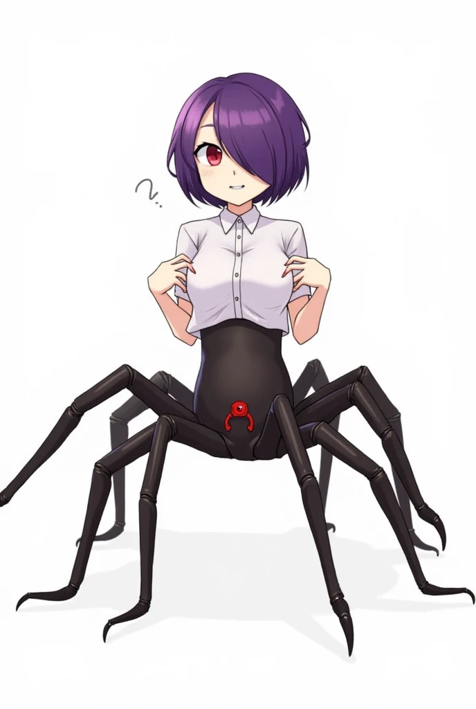 (drider:1.25) full body, anime style <lora:Driders_XL:1>, nsfw, showing nipples, warrior