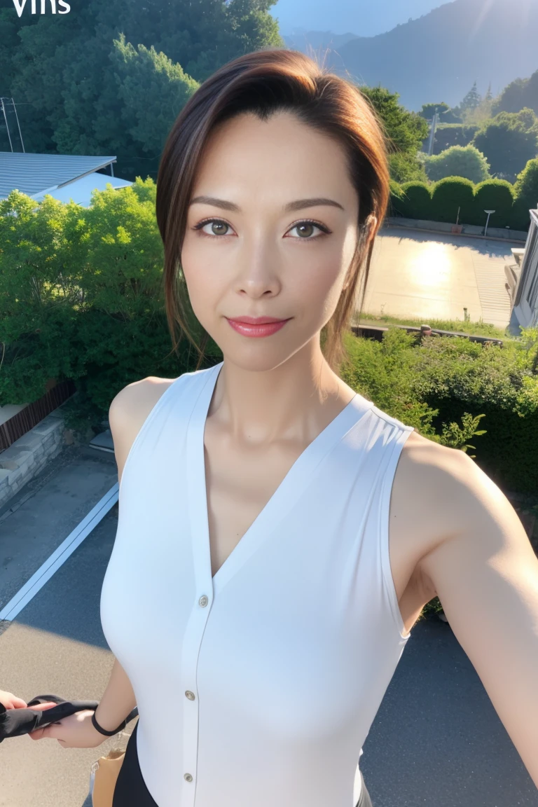 1 girl, just_tree, brown_eyes, brown_Hair,long whitr hair, build, cloak, Head flower, 耳Nipple Ring, blue yukata, cparted lips, Shorthair, Looking_at_peeping at the viewer, exteriors, snow landscape,hot onsen, solo, The tree, The upper part of the body_Body, Winters, Detailed_eyes,ssmile, Bring your arms together, Chest camera, The large, Ears come out, face in golden proportions, The body of the golden ratio, best qualtiy,hyper HD,By bangs,(nsfw:1.5)