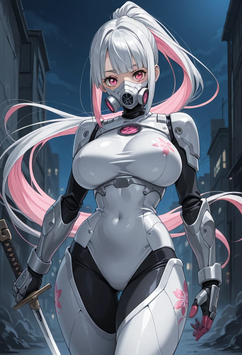 score_9, score_8_up, score_7_up, score_6_up, score_5_up, score_4_up, BREAK source_anime, source_anthro, [rating_safe], rating_explicit,

anime girl, white hair, white bunny ears, pink eyes, sitting with a pink sword and crazy face, all body covered in blood, resting after battle, tech suit bikini, enormous breasts, high quality, extremely delicate and beautiful, amazing, fine details, ultra detailed, high resolution, best illustration, best shadow, intricate, extremely intricate, exquisitely detailed skin, cinematic light, perfect anatomy, Fantasy Woman, blood dripping from eyes, sexy, 
  