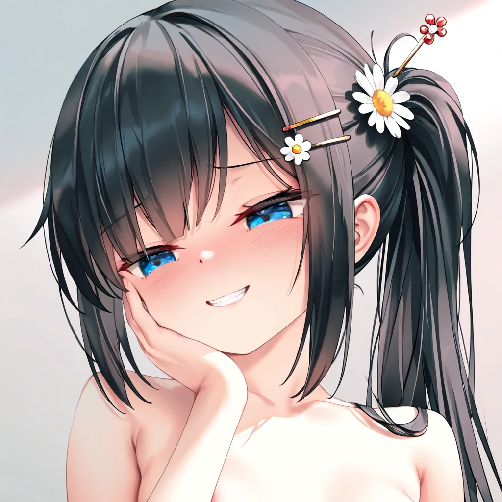 Small breasts, sideboob barbosa, (flat chest), (Drooling), (Wet), (deadpan), (Tears), up looking_で_viewer, 10 year old fashion trendy beautiful beautiful beautiful girl, Gentle and attractive Chinese beautiful girl, 10 years old, Delicate and sexy collarbone, charming oval face, Double eyelids, Smart peach blossom eyes, Pink lips, small nose, Bare shoulders, Focus on the face, Chest close-up, Ultra high definition, Super Detail, Fresh and impressive, Nipples are visible, Bedrooms, Crawling on all fours in bed, Teary-eyed, spanking