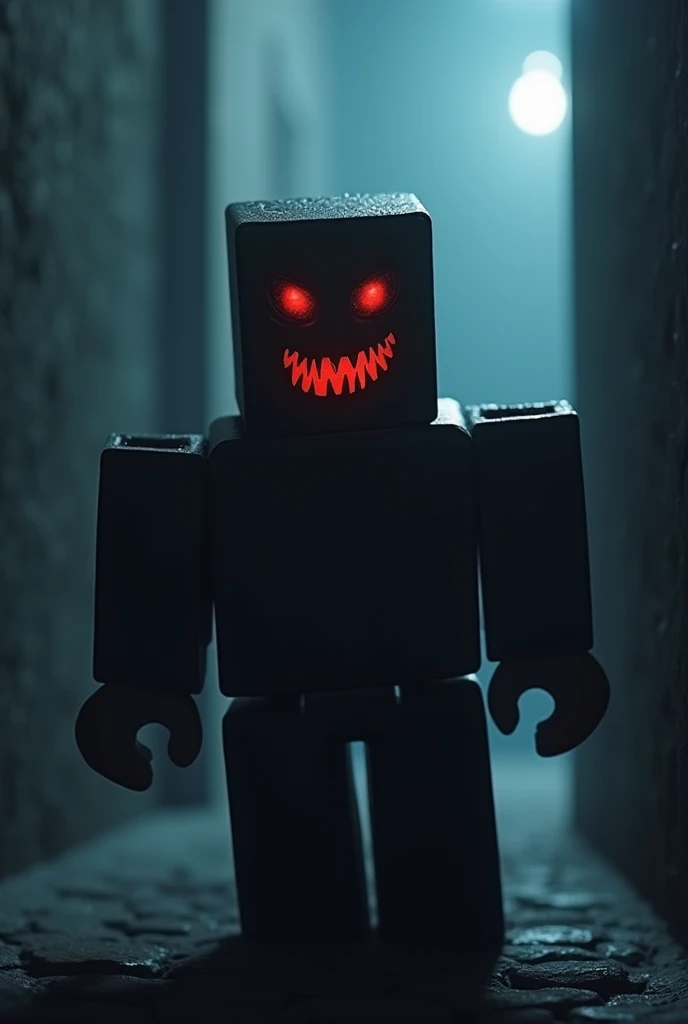 thumbnail for youtube about how i made a ROBLOX zombie horror game in a day add text at the top that says made in a day
