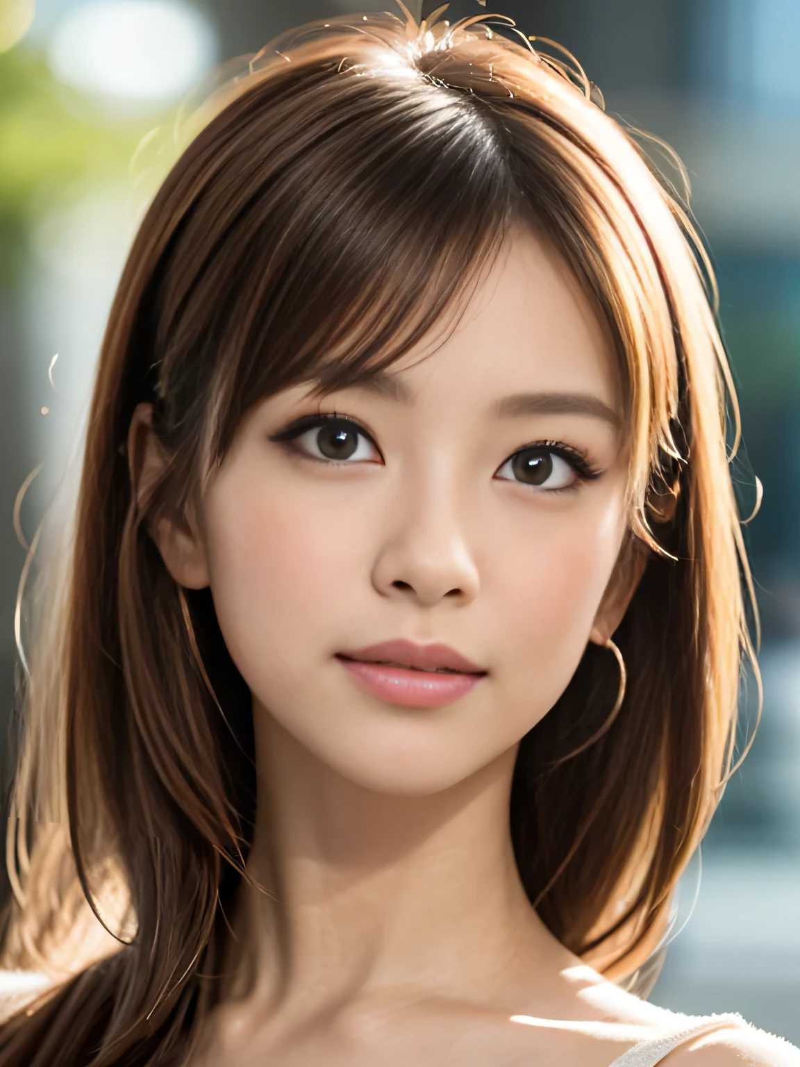 A realistic cute girl